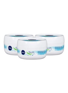 Nivea Pack Of 3 Soft Moisturizing Cream 600ml  - Image 3