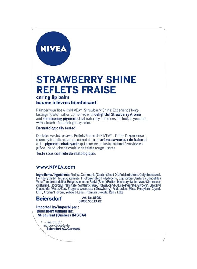 نيفيا مرطب شفاه بلمعان الفراولة 4.8جرام - Image 4