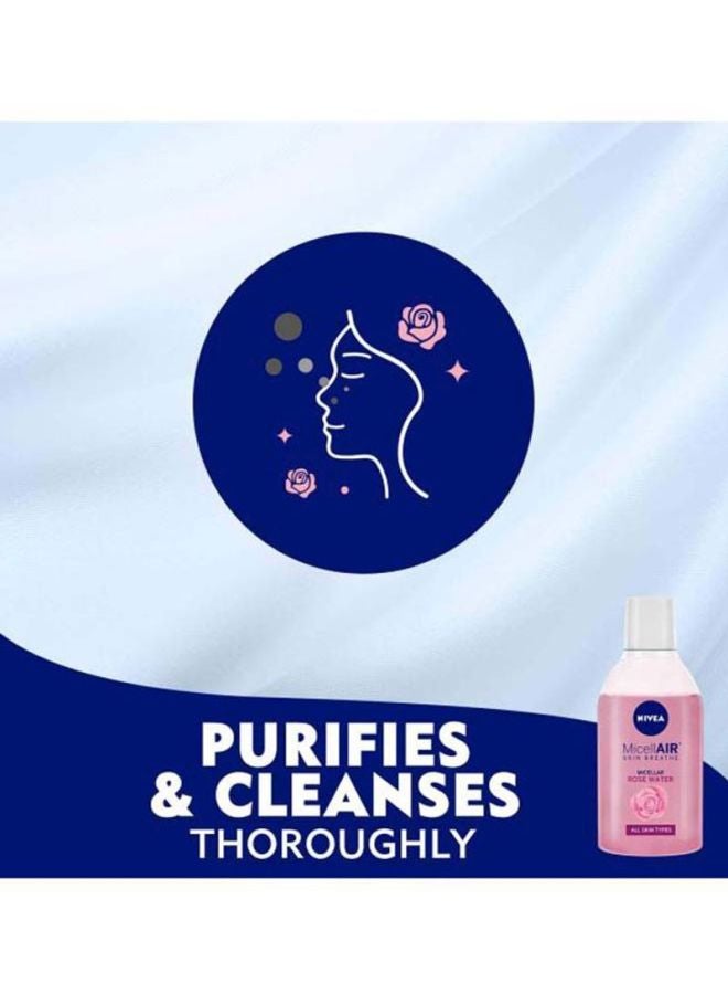 نيفيا ميسيلار غسول وجه بماء الورد 400ملليلتر - Image 4