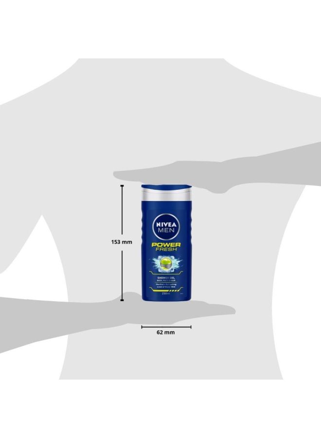 Nivea - Power Fresh Shower Gel 250ml - Image 1