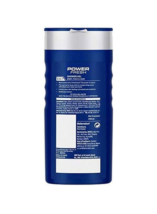 Nivea - Power Fresh Shower Gel 250ml - Image 1