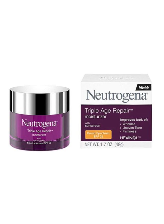 نيوتروجينا مرطب ليلي تريبل إيدج ريبير بعامل حماية من الشمس 25 48جرام - Image 2