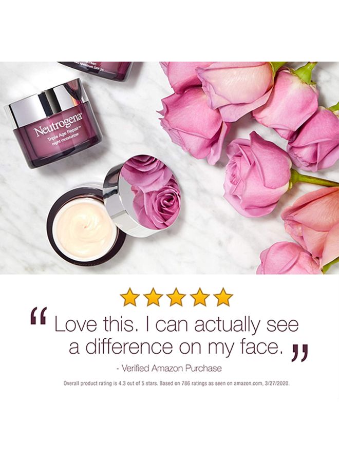 Neutrogena Triple Age Repair Night Moisturizer Purple  - Image 3