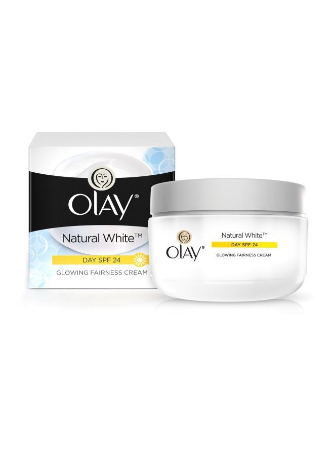 Olay Natural White Glowing Fairness Day Cream SPF24 50grams  - Image 3
