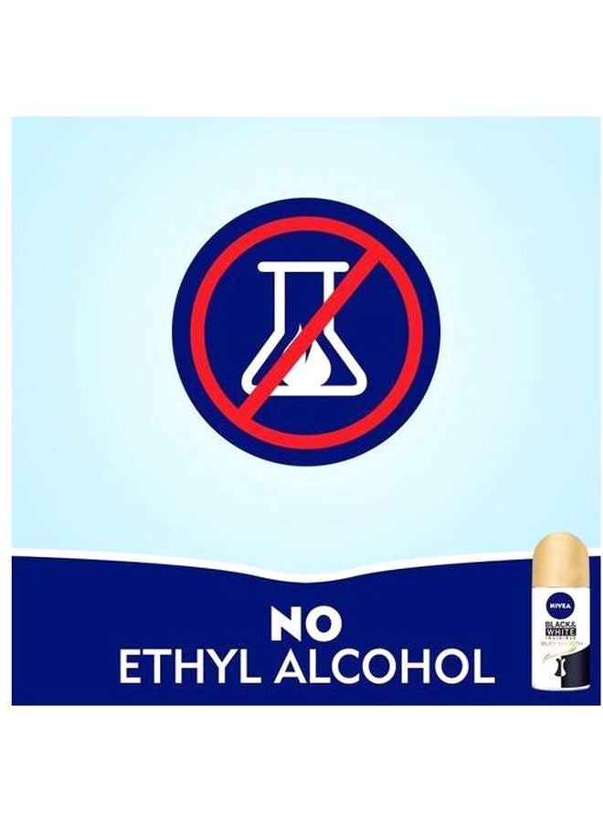 نيفيا مضاد التعرق إنفيزيبل للملابس السوداء والبيضاء بنعومة الحرير للنساء في عبوة كرة دوارة، 50 مل متعدد الألوان 50ملليلتر - Image 4