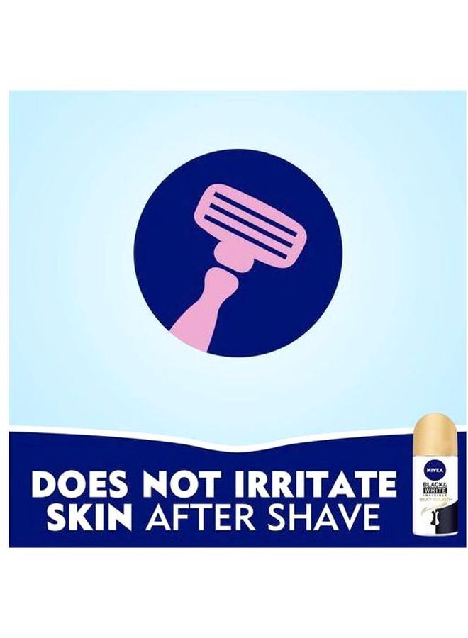 نيفيا مضاد التعرق إنفيزيبل للملابس السوداء والبيضاء بنعومة الحرير للنساء في عبوة كرة دوارة، 50 مل متعدد الألوان 50ملليلتر - Image 5