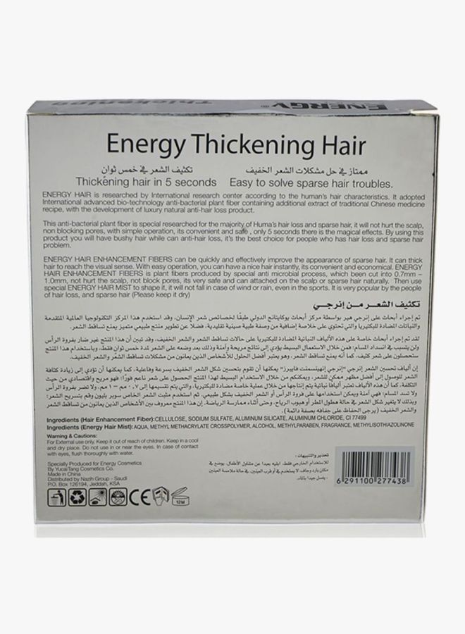 إنيرجي كوزماتيكس مجموعة نظام تكثيف الشعر أسود 25g+120ملليلتر  - Image 3
