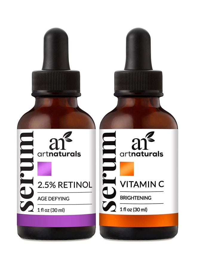 2-Piece Organic Vitamin C And Retinol Serum Set 60ml - v1604590056/N12019030A_1