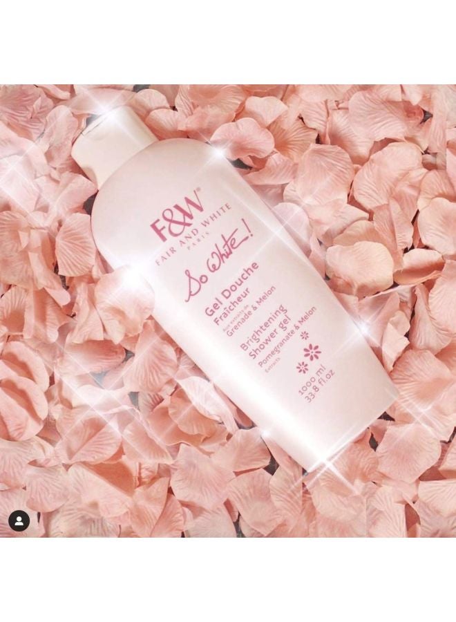 Fair and White So White Refreshing And Brightening Shower Gel 1000ml  - Image 3