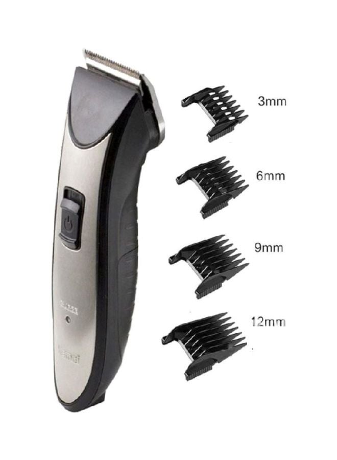 Kemei Professional Hair Trimmer Black/Grey 300grams  - Image 2
