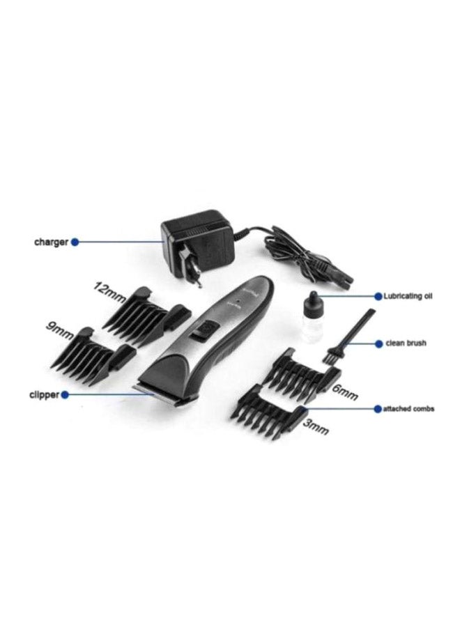 Kemei Professional Hair Trimmer Black/Grey 300grams  - Image 4