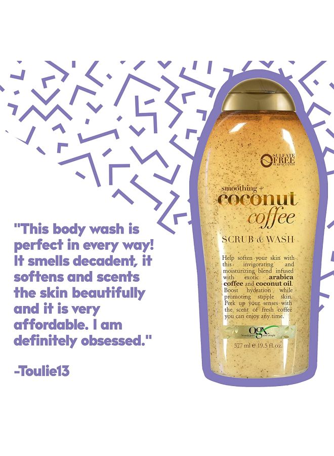 Ogx - Coconut Coffee Body Scrub And Wash 577ml - Image 1