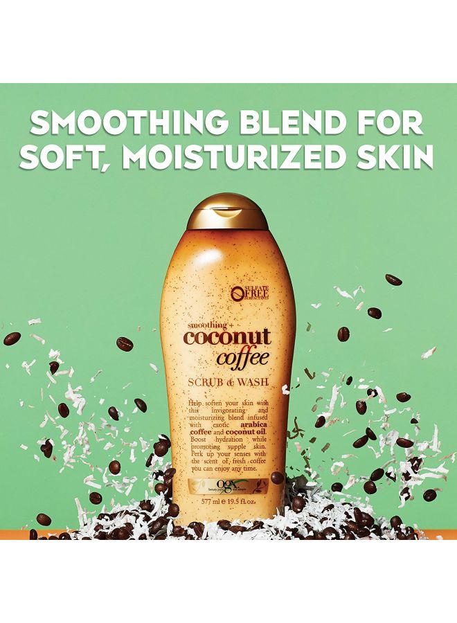 Ogx - Coconut Coffee Body Scrub And Wash 577ml - Image 1