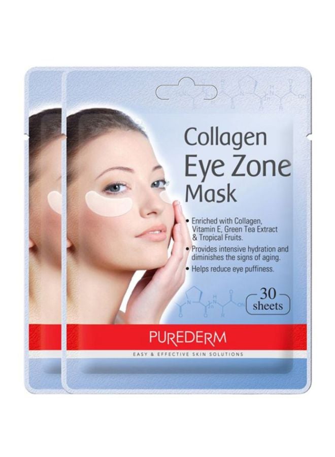 بيور ديرم عبوتان من الأقنعة بالكولاجين لمنطقة العينين - عدد 60 أبيض One Size - Image 1