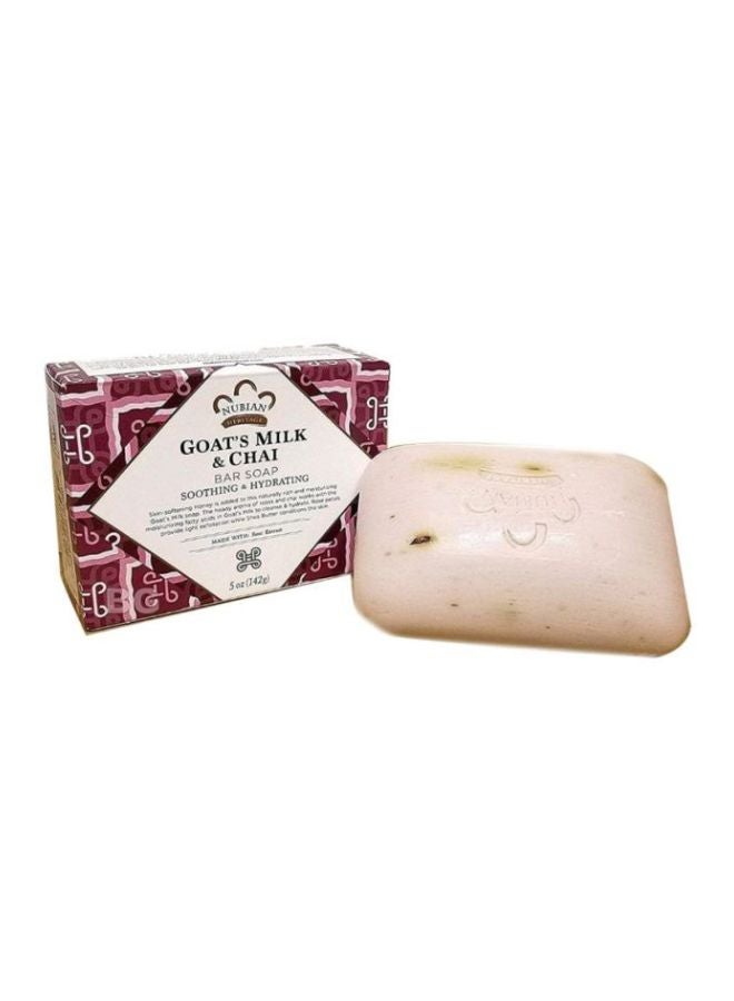 Nubian Heritage 3-Piece Goats Milk And Chai Bar Soap Set Beige - Image 2