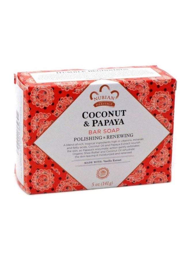 Nubian Heritage Coconut And Papaya Bar Soap - Image 2