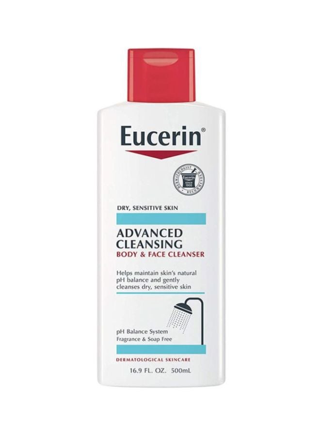 Eucerin Advanced Cleansing Body And Face Cleanser 16.9Fluid Ounce  - Image 1