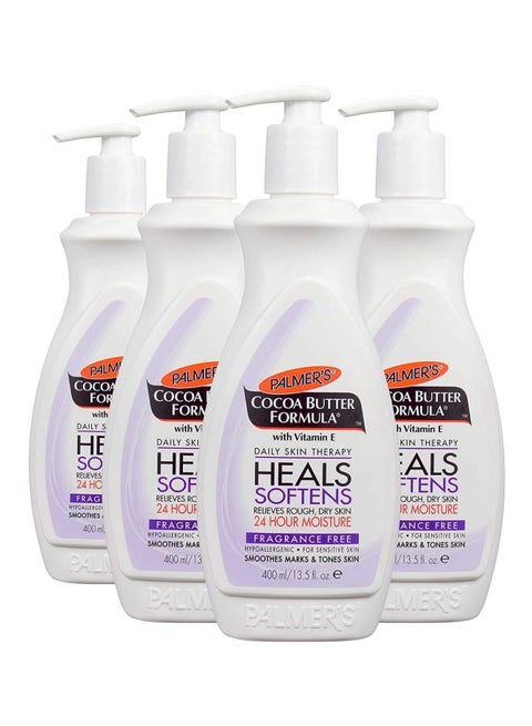 4-Piece  Cocoa Butter Formula Daily Skin Therapy 4x400ml