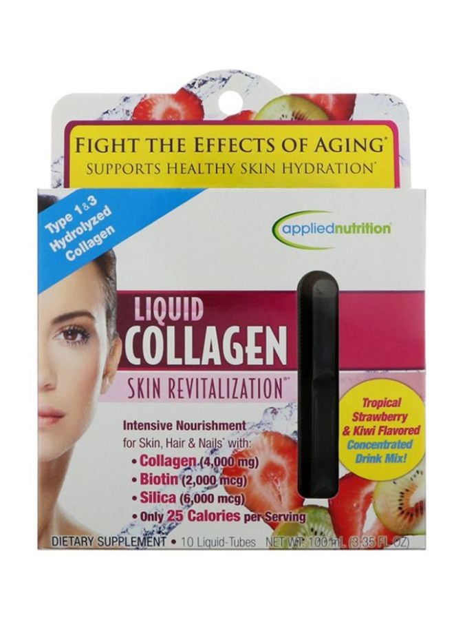 10 أنابيب من الكولاجين السائل المجدد للبشرة 10ملليمتر