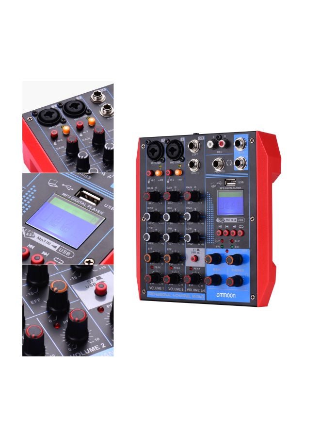 ammoon 4-Channel Portable Digital Audio Mixer  - Image 4