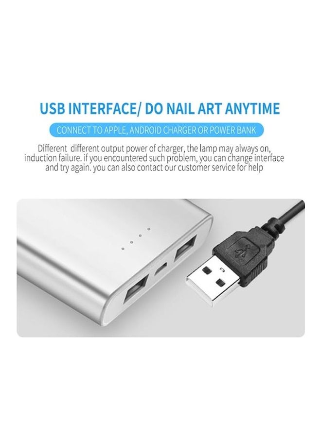 مجفف يعمل بالحث لتجفيف صمغ الأظافر الزيتي وقولبة الأظافر بمصباح LED ضوئي معالج متعدد الألوان - Image 4