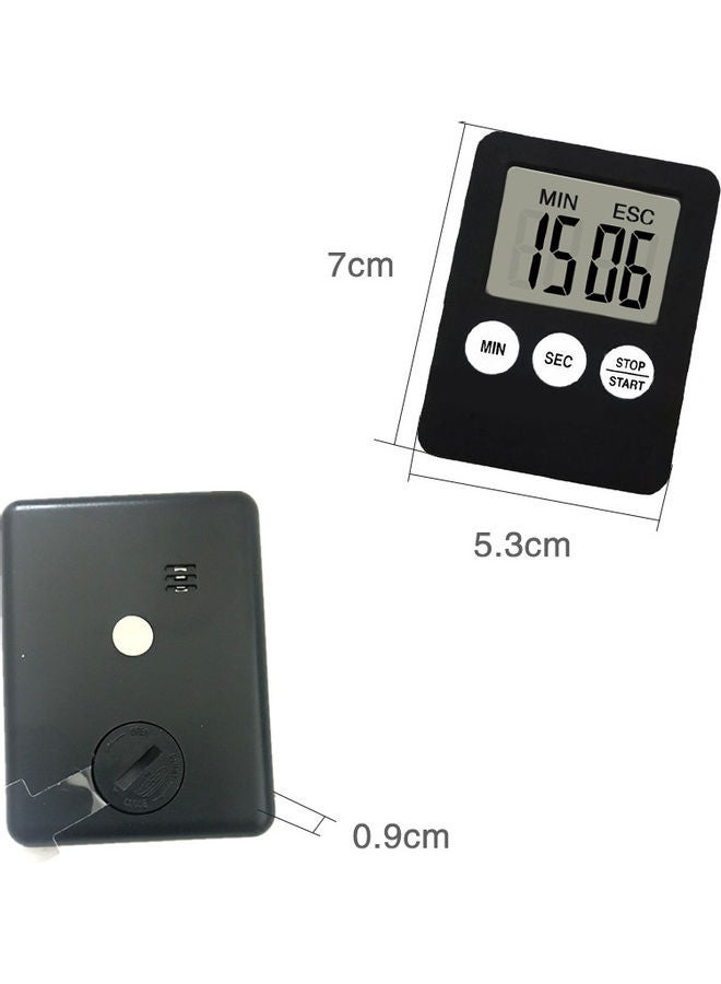Generic - Digital Kitchen Cooking Timer Countdown Timer for Cooking with Large Number Display 99 Minutes 59 Seconds Setting Red 7.2*1*5.5cm - Image 1