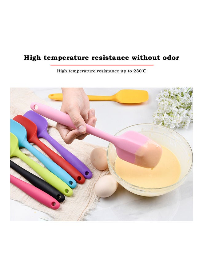 ملعقة عريضة من السيليكون مقاومة للحرارة وملاعق مسطحة مانعة للالتصاق لطهي الطعام في المنزل متعدد الألوان 29*2*7سم - Image 5