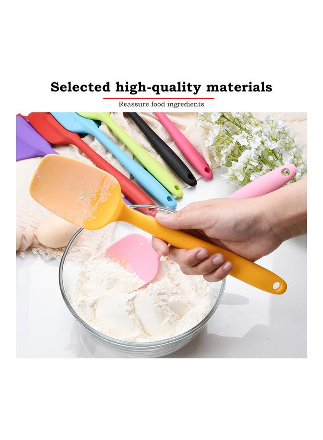 ملعقة عريضة من السيليكون مقاومة للحرارة وملاعق مسطحة مانعة للالتصاق لطهي الطعام في المنزل متعدد الألوان 29*2*7سم - Image 4