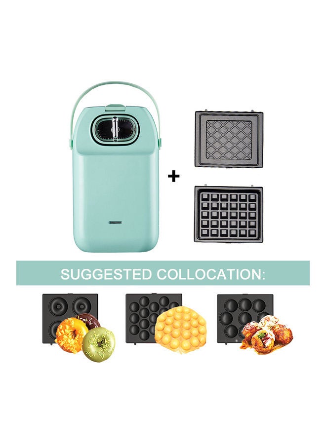 Generic - Electric Waffles Maker Iron Sandwich Maker Machine Bubble Egg Cake Oven Breakfast Waffle Machine 220V Black 15*1*15cm - Image 1