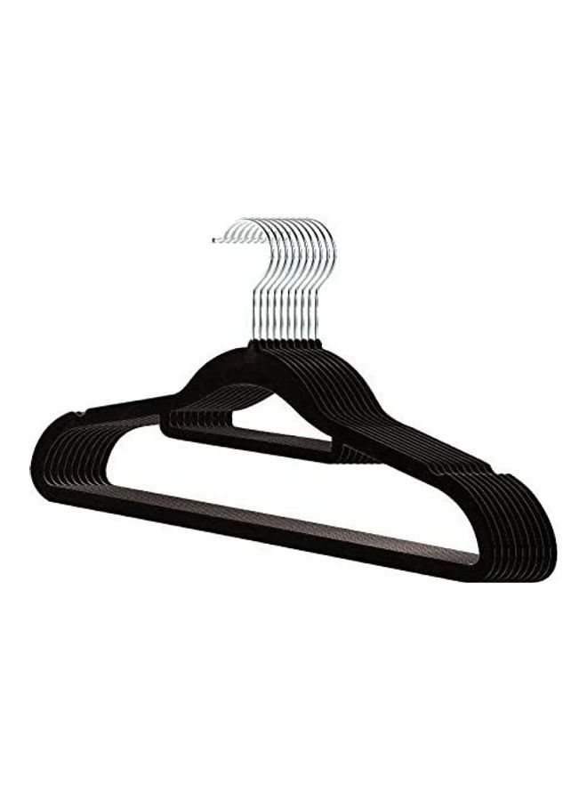 YANEK - 30-Piece Non-Slip Velvet 360 Degree Swivel Hangers Set Black 40cm - Image 1