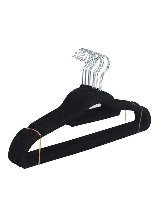 YANEK - 30-Piece Non-Slip Velvet 360 Degree Swivel Hangers Set Black 40cm - Image 1