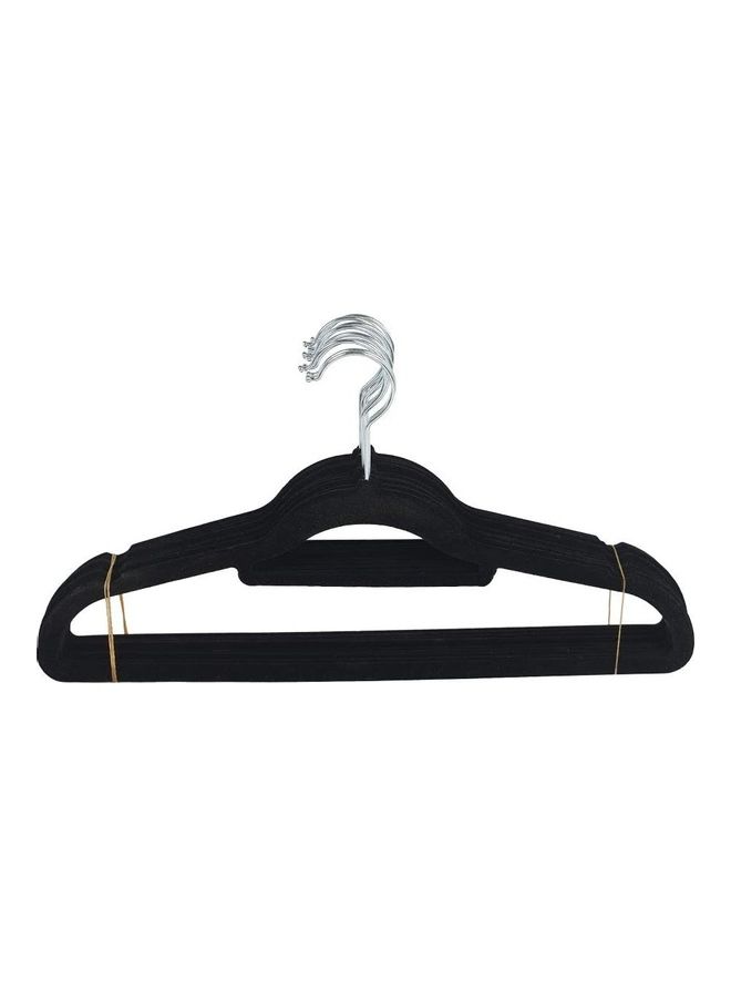 YANEK - 30-Piece Non-Slip Velvet 360 Degree Swivel Hangers Set Black 40cm - Image 1
