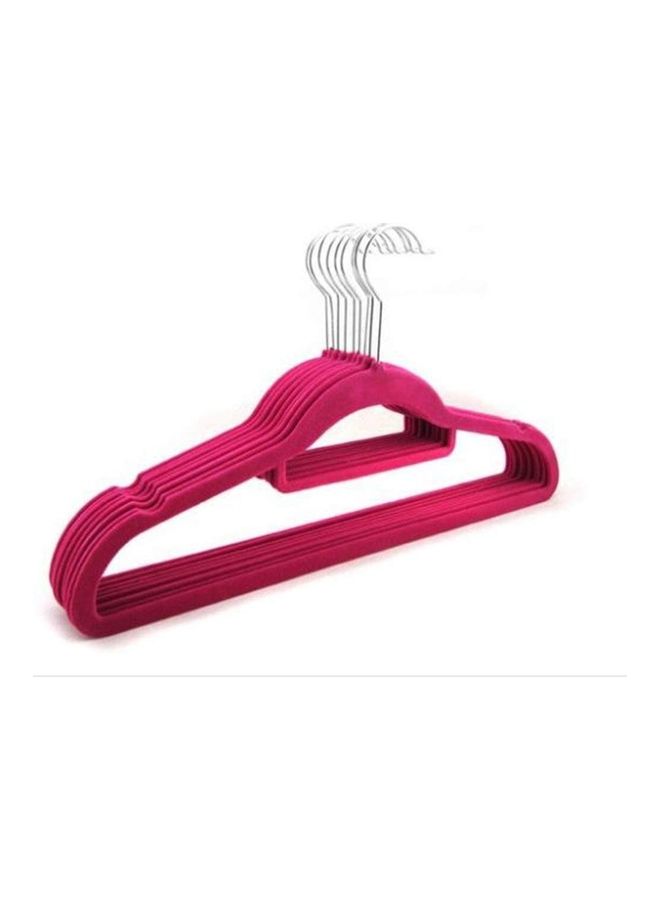 YANEK 50-Piece Non-Slip Velvet 360 Degree Swivel Hangers Set Pink 40cm  - Image 2