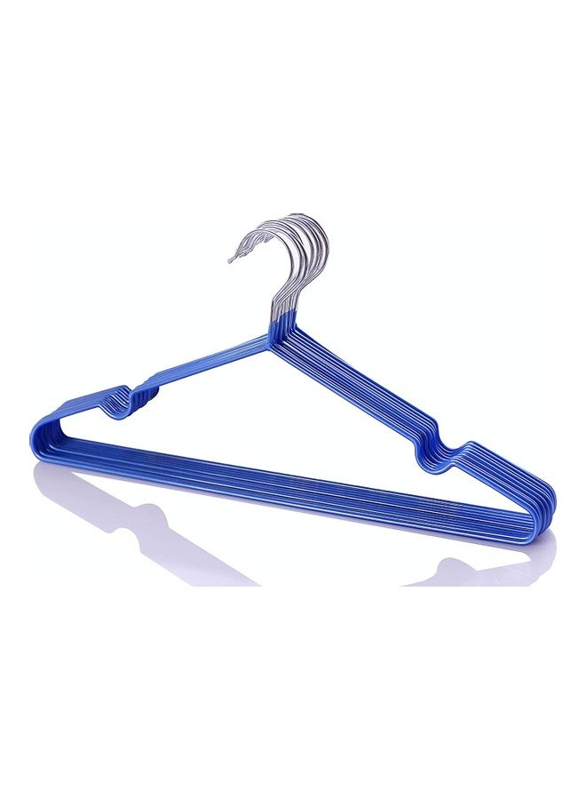 YANEK 30-Piece Non-Slip Metal Hook Hangers Set Blue 40cm  - Image 1