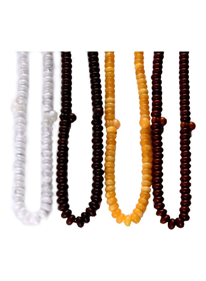 4 قطع من سبحة الخرز للصلاة الإسلامية