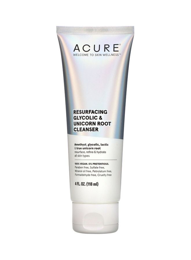 Acure Resurfacing Glycolic And Unicorn Root Cleanser 118ml