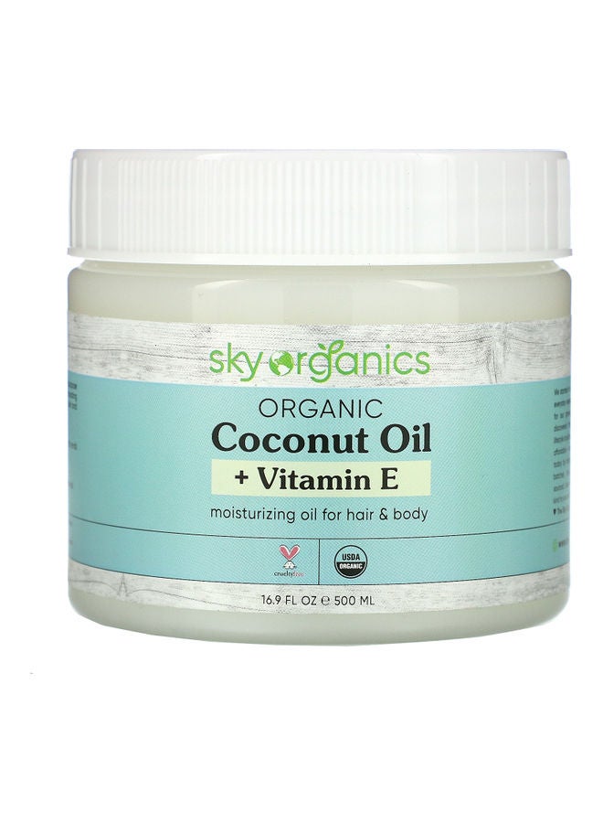 Sky Organics Organic Coconut Oil With Vitamin E 500ml
