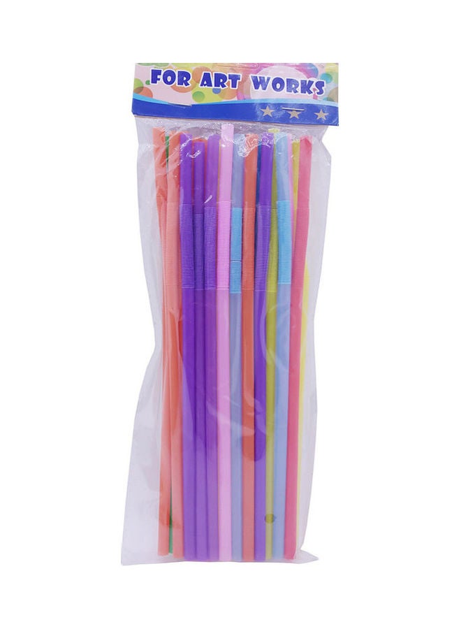 Delight 24-Piece Flexible Plastic Straw 25.4cm - Image 2