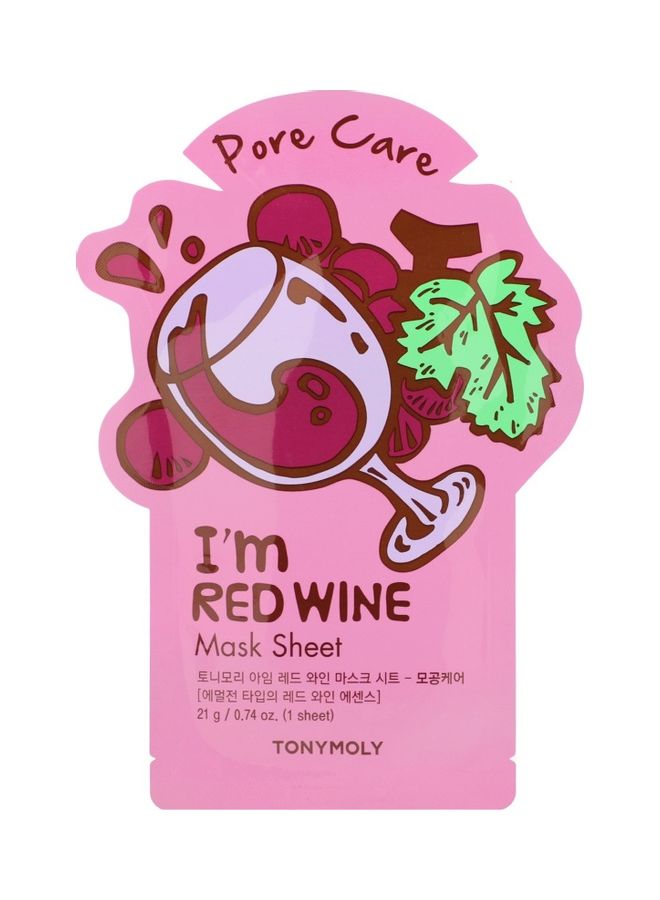 Tony Moly I'm Red Wine Pore Care Mask 74grams 