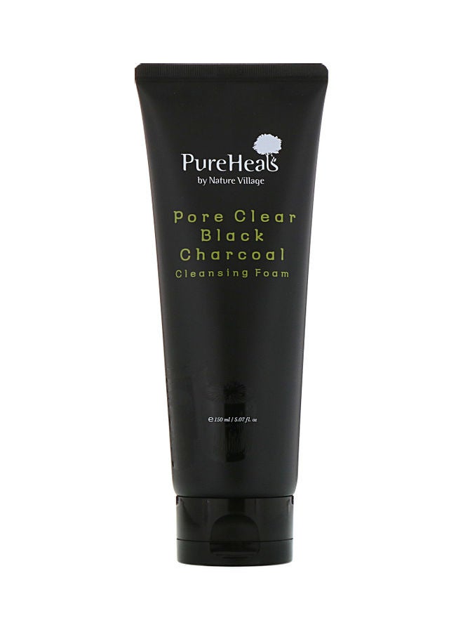 Pureheals - Pore Clear Black Charcoal Cleansing Foam 150ml - Image 1