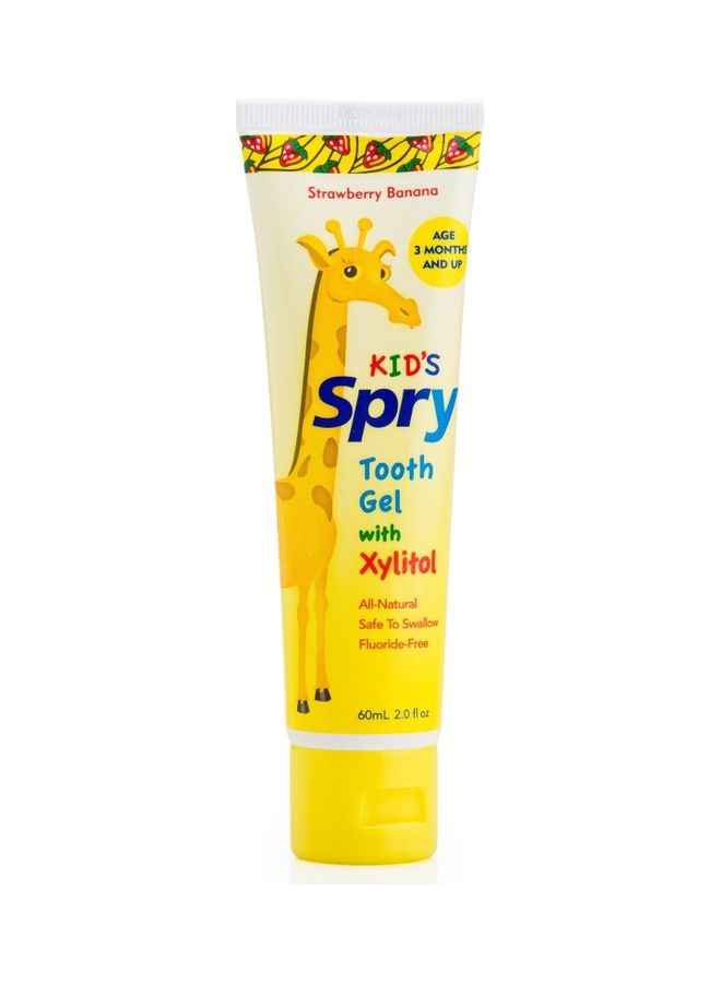 Xlear Kid's Spry Tooth Gel With Xylitol Strawberry Banana