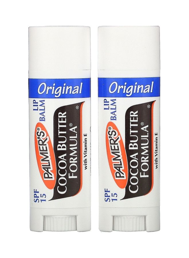 بالمرز مجموعة مرطبات شفاه فائقة الترطيب بعامل الحماية من الشمس 15 مكونة من قطعتين 0.8جرام