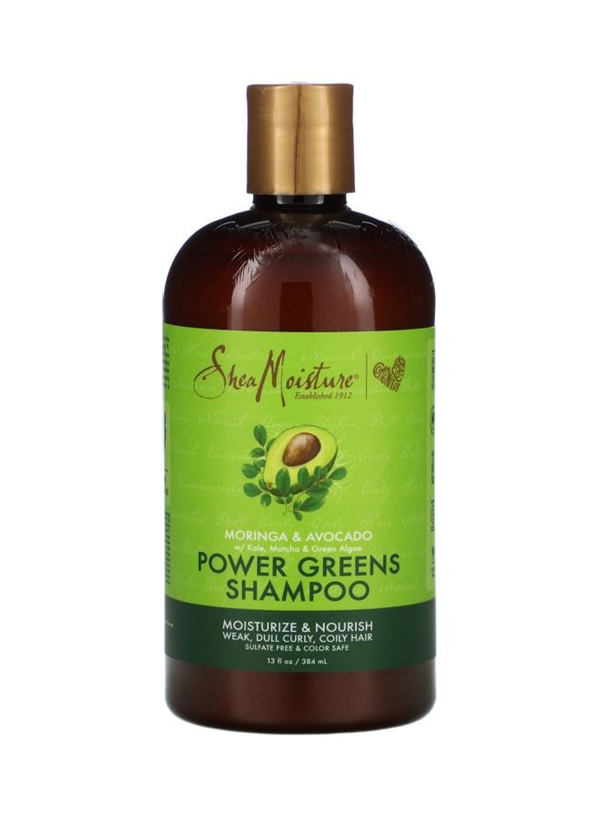 SheaMoisture Moringa And Avocado Power Greens Shampoo 384ml