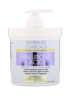 Advanced Clinicals Hyaluronic Acid Instant Skin Hydrator 454grams 