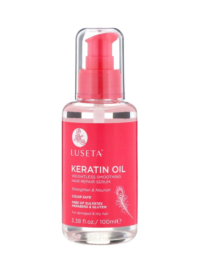Luseta Beauty Keratin Oil Weightless Smoothing Hair Repair Serum 100ml 