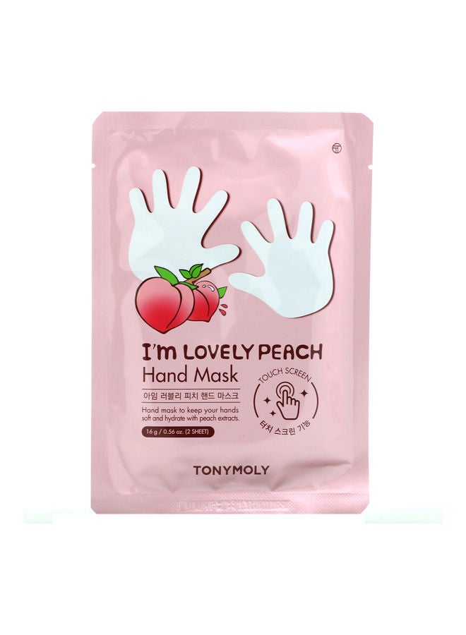 Tony Moly I'm Lovely Peach Hand Mask 16grams 