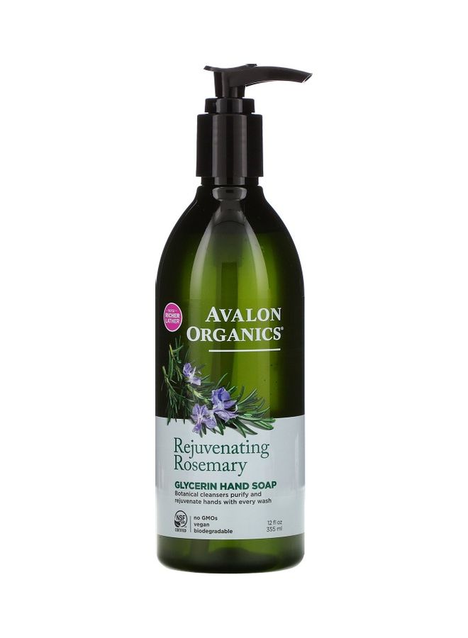 Avalon Organics Glycerin Hand Soap Rejuvenating Rosemary 355grams 