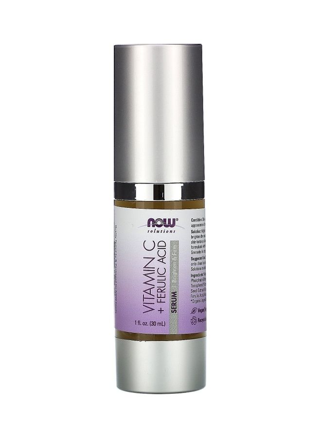 Now Foods - Solutions Vitamin C And Ferulic Acid Serum 30ml - Image 1