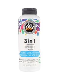 SoCozy 3-In-1 Shampoo Conditioner Wash 311ml 
