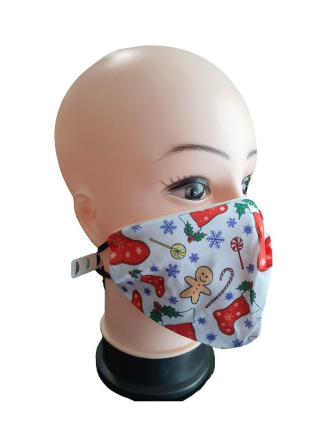 Christmas Printed Face Mask - Image 1